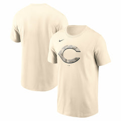 Cincinnati Reds Nike Camo Logo T-Shirt - Cream - Nike Discount