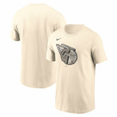 Cleveland Guardians Nike Camo Logo T-Shirt - Cream - Nike Lifestyle