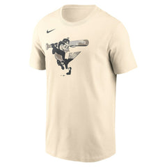 Baltimore Orioles Nike Camo Logo T-Shirt - Cream - Nike Sale