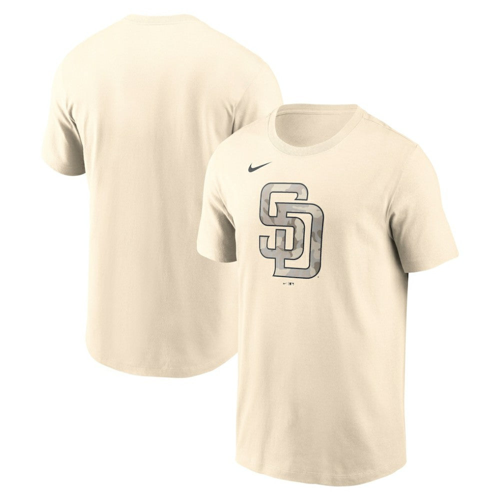 San Diego Padres Nike Camo Logo T-Shirt - Cream - Nike Discount