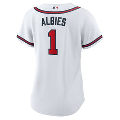 Ozzie Albies Atlanta Braves Nike Women's Home Replica Jersey - White - Nike Online