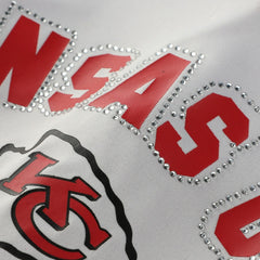 Fanatics Patrick Mahomes Kansas City Chiefs Women's Plus Size Bling V-Neck T-Shirt White