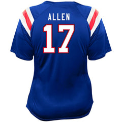 Fanatics Josh Allen Buffalo Bills Women's Plus Size Name & Number Raglan Lace V-Neck T-Shirt Royal