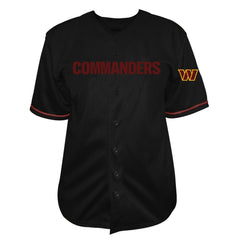 Fanatics Jayden Daniels Washington Commanders Big & Tall Baseball Button-Up Shirt Black