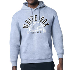 Chicago White Sox Starter Half Ball Team Graphic Pullover Hoodie - Heather Gray - MLB Sale