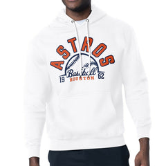 Houston Astros Starter Half Ball Team Graphic Pullover Hoodie - White - MLB Lifestyle
