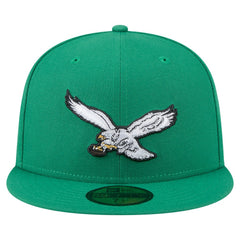 Philadelphia Eagles New Era Super Bowl LIX Champions Historic Side Patch 59FIFTY Fitted Hat Kelly Green