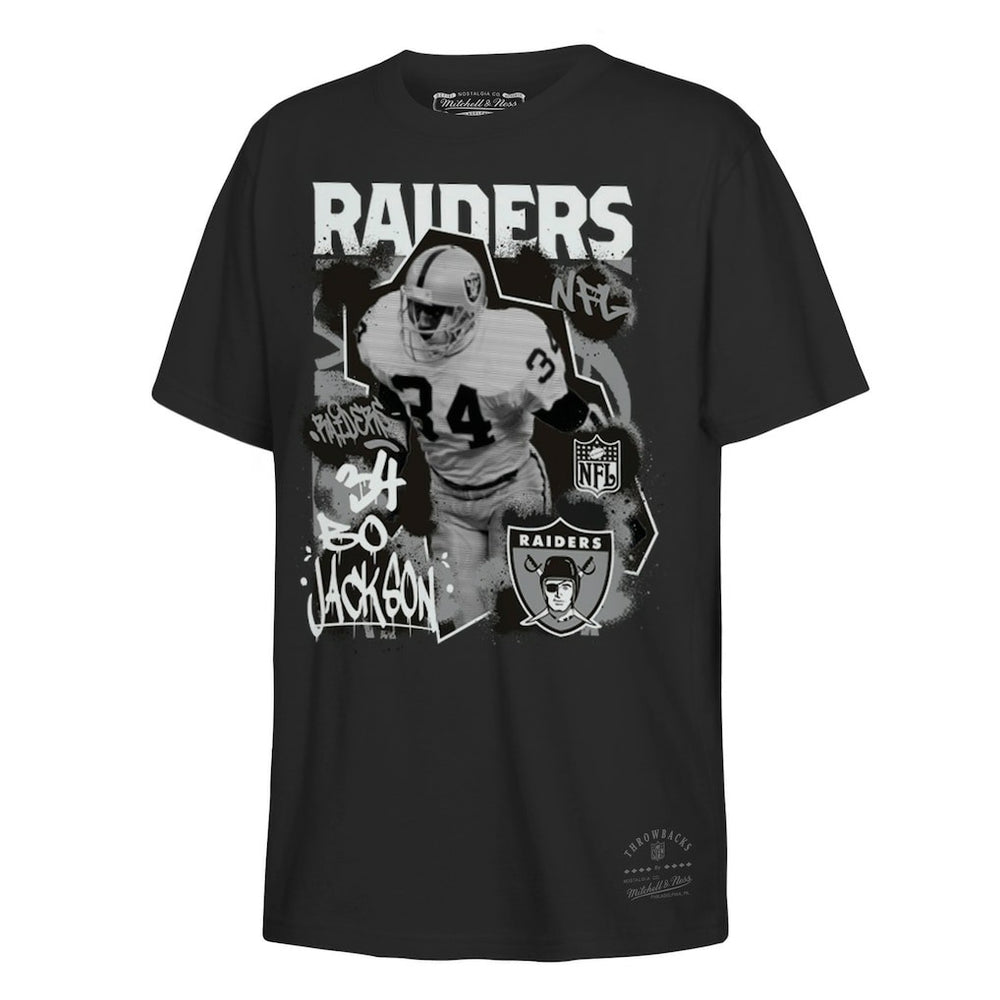 Mitchell & Ness Bo Jackson Las Vegas Raiders Youth Star Player T-Shirt Black
