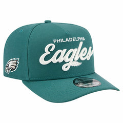 Philadelphia Eagles New Era Local Play A-Frame 9FIFTY Snapback Hat Midnight Green
