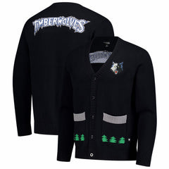 Minnesota Timberwolves The Wild Collective Unisex City Edition Full-Button Cardigan Black