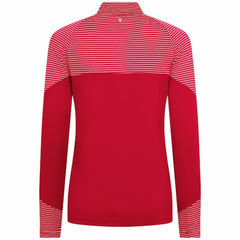 St. Louis Cardinals Levelwear Women's Classic Stripes Insignia 2.0 Raglan Quarter-Zip Top - Red - MLB Discount