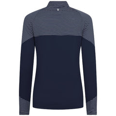 Boston Red Sox Levelwear Women's Classic Stripes Insignia 2.0 Raglan Quarter-Zip Top - Navy - MLB Sale