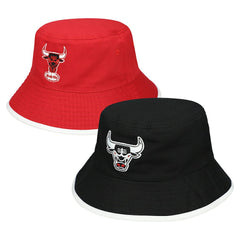 Chicago Bulls Flip It Reversible Bucket Hat Black/Red | Mitchell & Ness Lifestyle