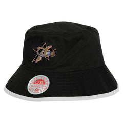 Philadelphia 76ers Flip It Reversible Bucket Hat Black | Mitchell & Ness outlet