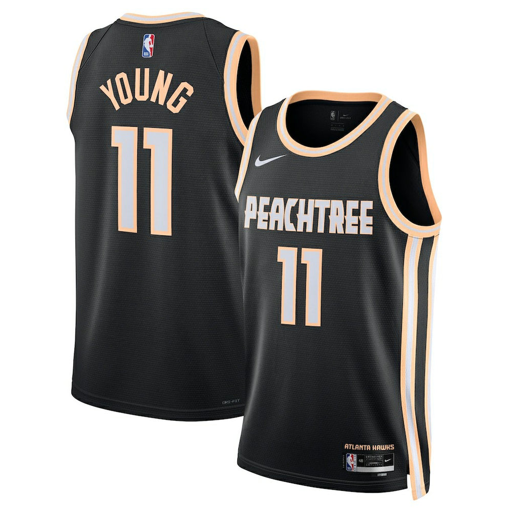Trae Young Atlanta Hawks Unisex 2025/26 Swingman Jersey Black City Edition | Nike Near Me