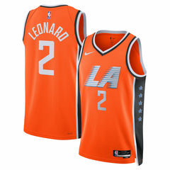 Kawhi Leonard LA Clippers Unisex 2025/26 Swingman Jersey Orange City Edition | Nike US