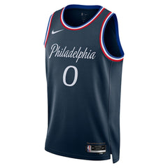 Tyrese Maxey Philadelphia 76ers Unisex 2025/26 Swingman Jersey Navy City Edition | Nike