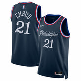Joel Embiid Philadelphia 76ers Unisex 2025/26 Swingman Jersey Navy City Edition | Nike discount