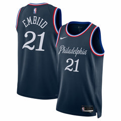 Joel Embiid Philadelphia 76ers Unisex 2025/26 Swingman Jersey Navy City Edition | Nike discount