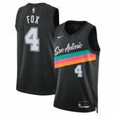De'Aaron Fox San Antonio Spurs Unisex 2025/26 Swingman Jersey Black City Edition | Nike