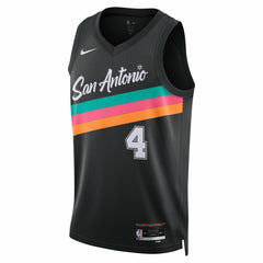 De'Aaron Fox San Antonio Spurs Unisex 2025/26 Swingman Jersey Black City Edition | Nike