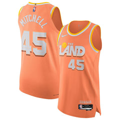 Donovan Mitchell Cleveland Cavaliers Unisex 2025/26 Authentic Jersey for sale City Editi- Orange | Nike