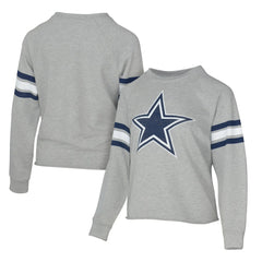 Dallas Cowboys Lauren James Women's Raglan Terry Sweatshirt Gray