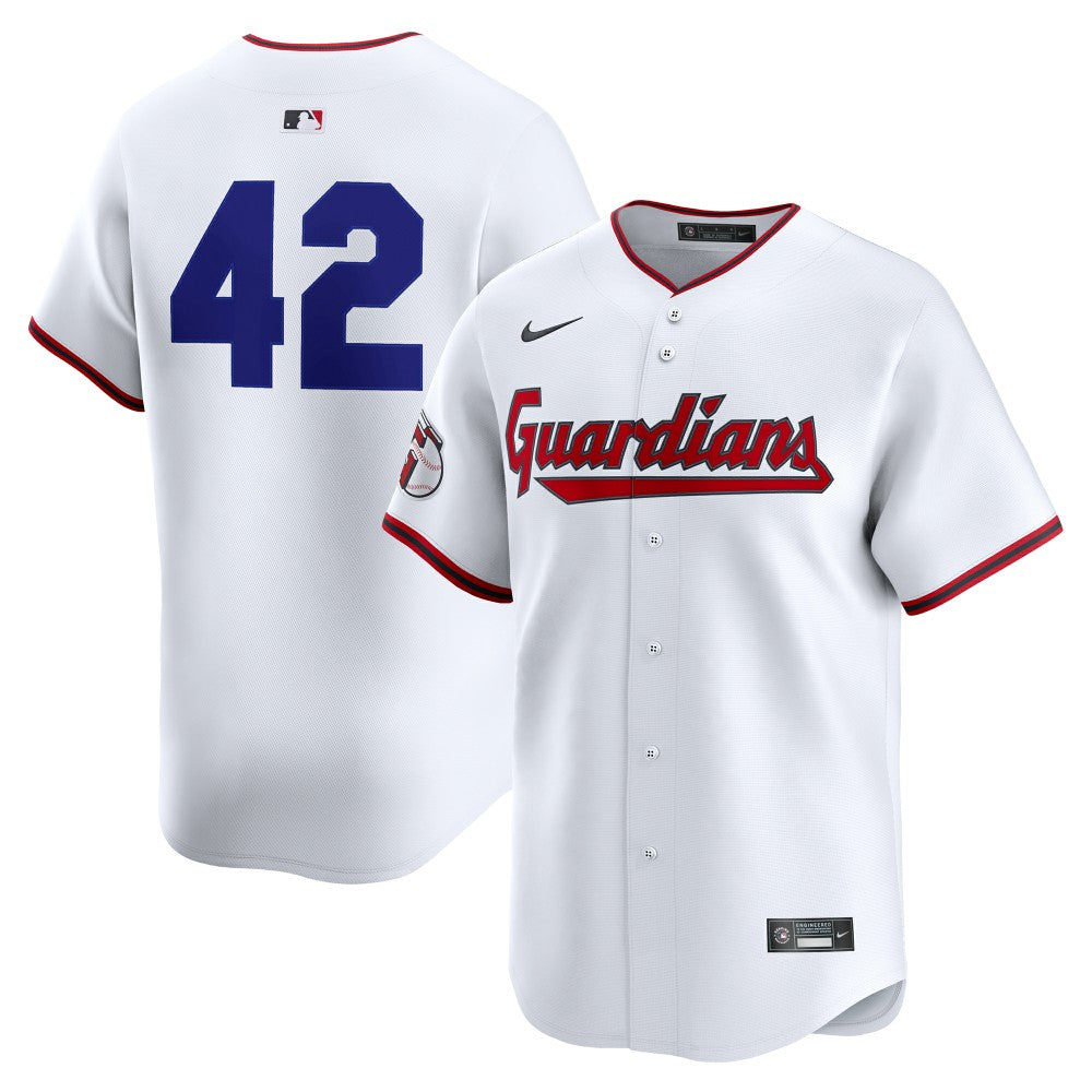 Cleveland Guardians Nike Home 2025 Jackie Robinson Day Limited Jersey - White - Nike on Sale