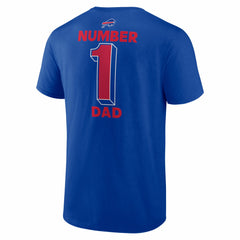 Buffalo Bills #1 Dad Jersey T-Shirt Royal