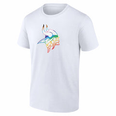 Minnesota Vikings Logo Pride T-Shirt White