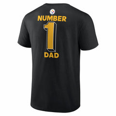 Pittsburgh Steelers #1 Dad Jersey T-Shirt Black