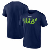 Seattle Seahawks Greatest Dad T-Shirt College Navy