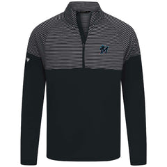 Miami Marlins Levelwear Classic Stripes Insignia 2.0 Pullover - Black - MLB Lifestyle