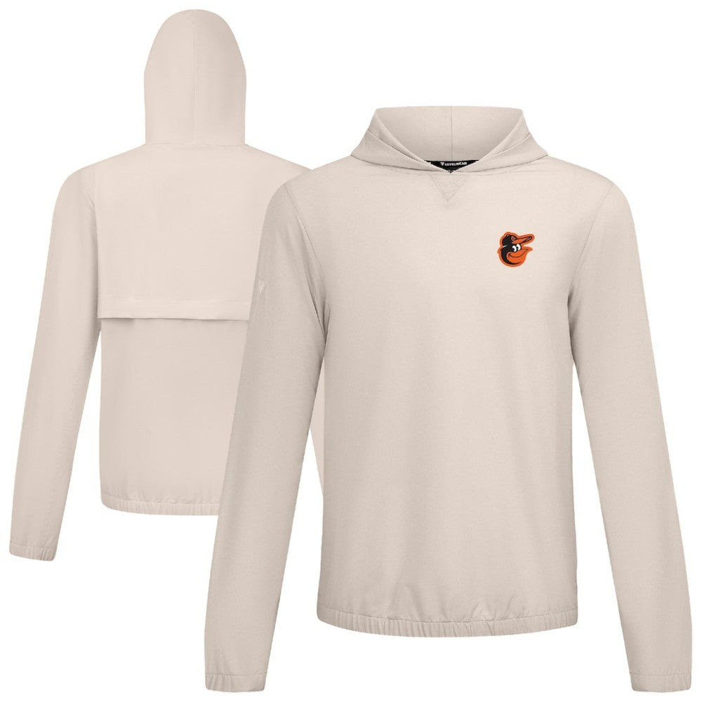 Baltimore Orioles Levelwear Action Insignia 2.0 Pullover Hoodie - Khaki - MLB Discount