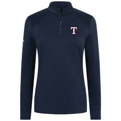 Texas Rangers Levelwear Women's Power Insignia 2.0 Quarter-Zip Pullover Top - Navy - MLB Lifestyle
