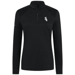 Chicago White Sox Levelwear Women's Power Insignia 2.0 Quarter-Zip Pullover Top - Black - MLB Discount