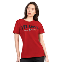 Atlanta Falcons G-III 4Her by Carl Banks Women's Super-Slim Lightweight Winning Crew T-Shirt Red