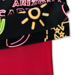 Arizona Cardinals Chubbies The Neon 5.5" Classic Lined Swim Trunks Black