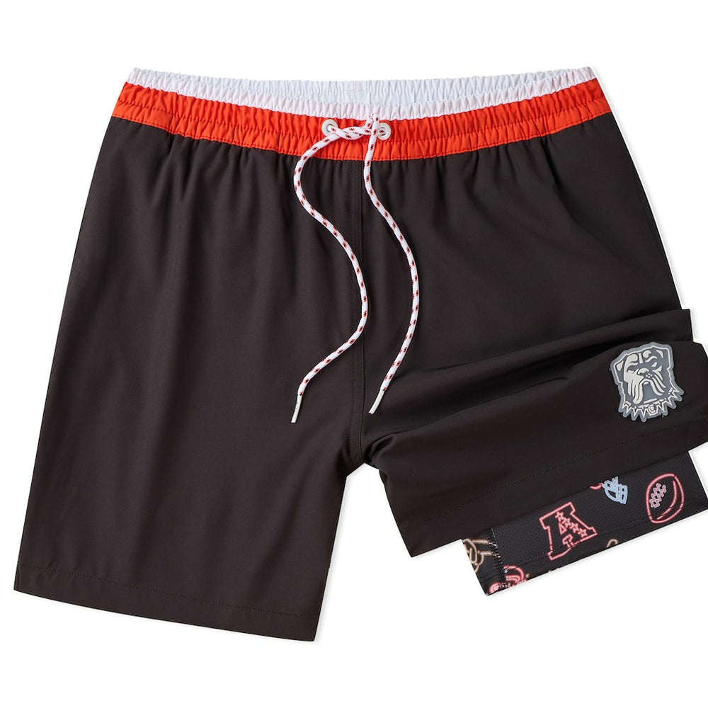 Cleveland Browns Chubbies 5.5" Classic Lined Swim Trunks Brown
