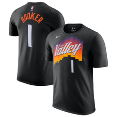 Devin Booker Phoenix Suns Unisex 2025/26 City Edition Name & Number T-Shirt Black | Nike Lifestyle