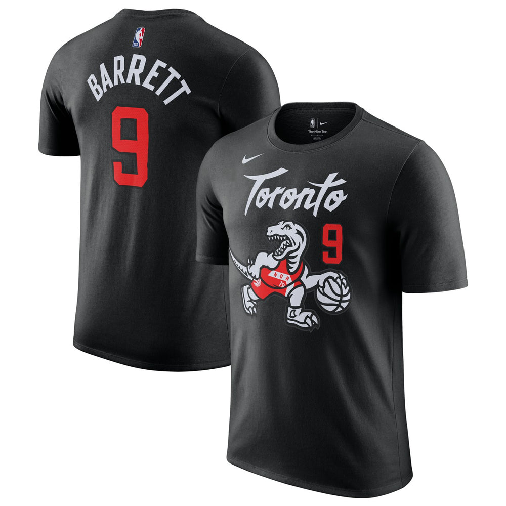 RJ Barrett Toronto Raptors Unisex 2025/26 City Edition Name & Number T-Shirt Black | Nike outlet