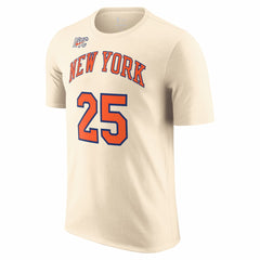 Mikal Bridges New York Knicks Unisex 2025/26 City Edition Name & Number T-Shirt Cream | Nike online