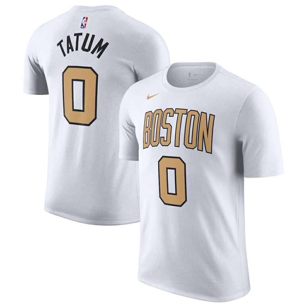 Jayson Tatum Boston Celtics Unisex 2025/26 City Edition Name & Number T-Shirt White | Nike US