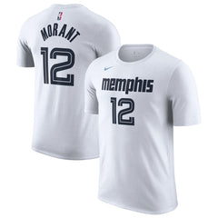 Ja Morant Memphis Grizzlies Unisex 2025/26 City Edition Name & Number T-Shirt White | Nike US