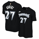 Rudy Gobert Minnesota Timberwolves Unisex Name & Number T-Shirt Classic Edition Black | Nike US