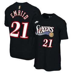 Joel Embiid Philadelphia 76ers Unisex Name & Number T-Shirt Classic Edition Black | Nike Near Me
