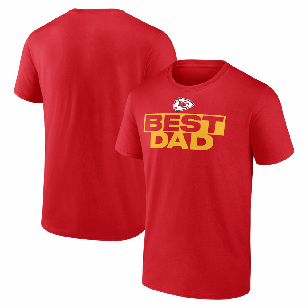 Kansas City Chiefs Best Dad Father's Day T-Shirt Red
