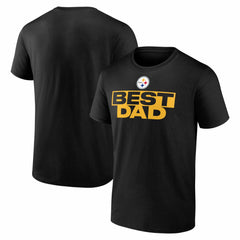 Pittsburgh Steelers Best Dad Father's Day T-Shirt Black