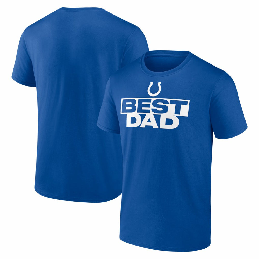 Indianapolis Colts Best Dad Father's Day T-Shirt Royal