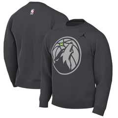 Minnesota Timberwolves Jordan Brand Statement Edition Sweatshirt Anthracite
